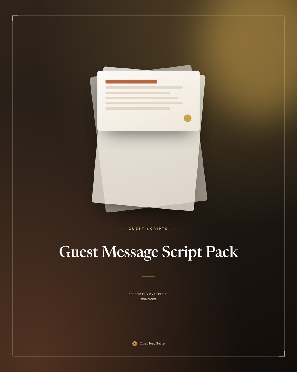 Guest message script pack on a phone