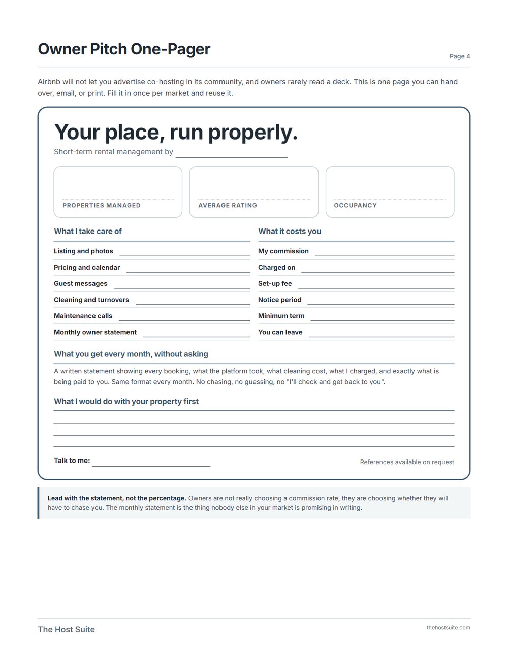 The Co-Host Money System, page 3
