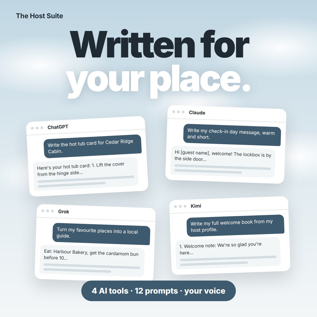 The AI Prompt Pack writing for your place