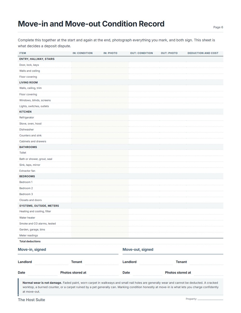 The Landlord Paperwork Pack, page 4