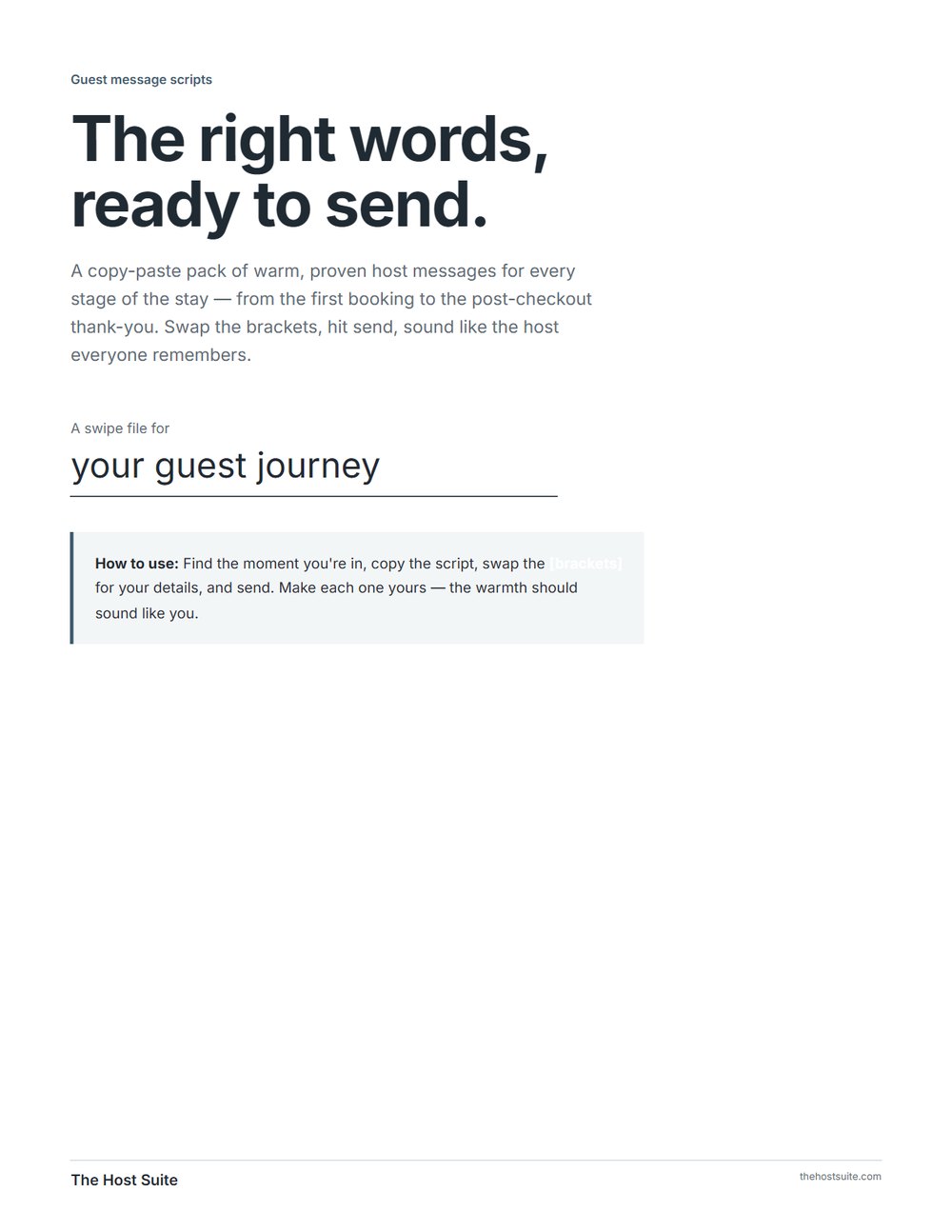 Guest Message Scripts, page 1