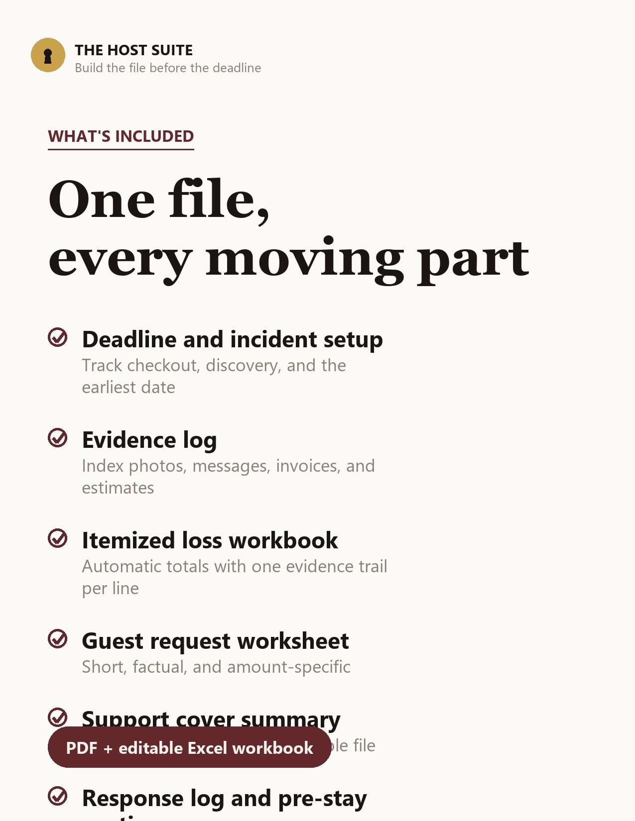 What is included