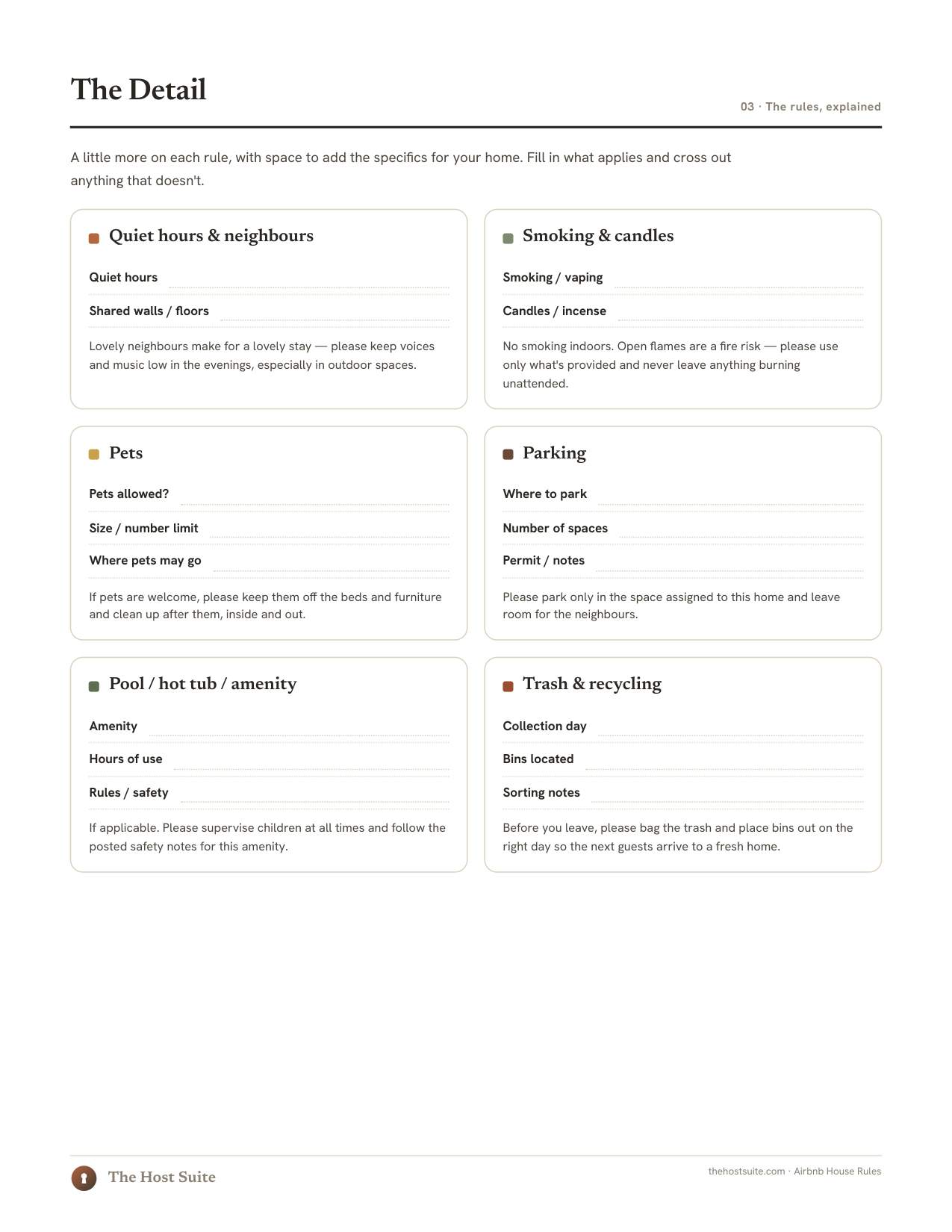 House rules template preview page 3