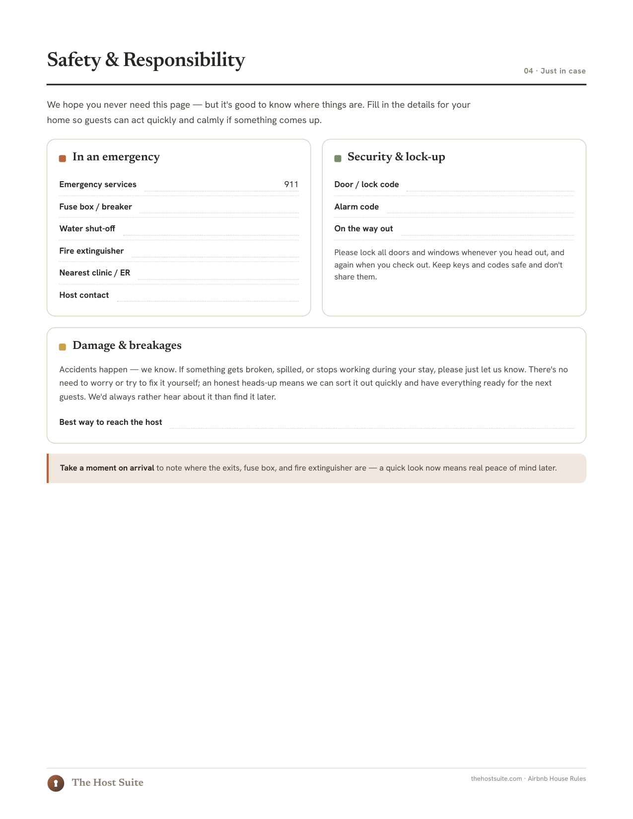 House rules template preview page 4