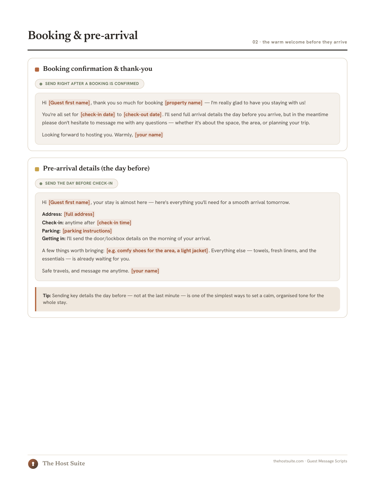 Guest message scripts preview page 2