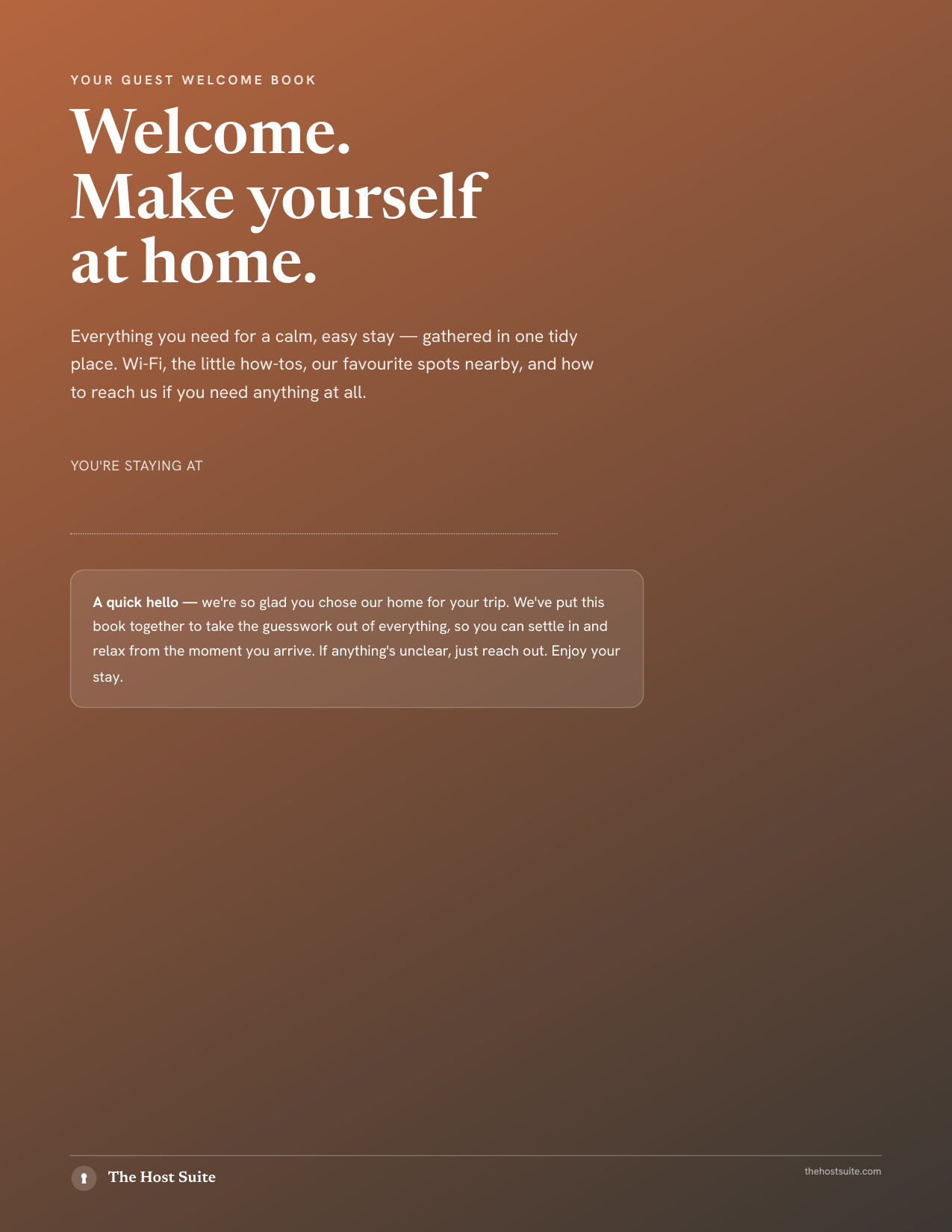 Airbnb Welcome Book Template cover preview