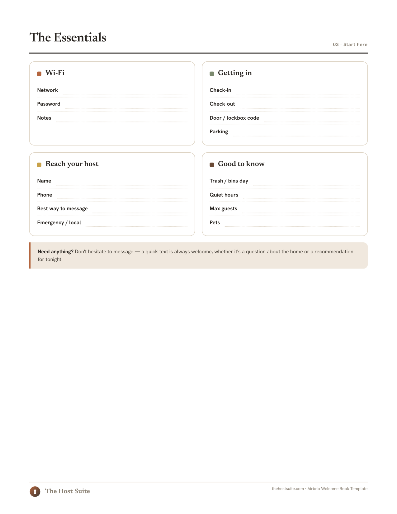 Welcome book template preview page 3
